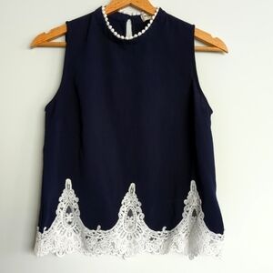 Monteau Los  Angeles Lace Top S